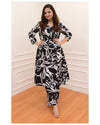 Women Black Cotton Floral Printed Kurta Pant Set