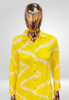 Women's Cotton Yellow Printed Co-ord set